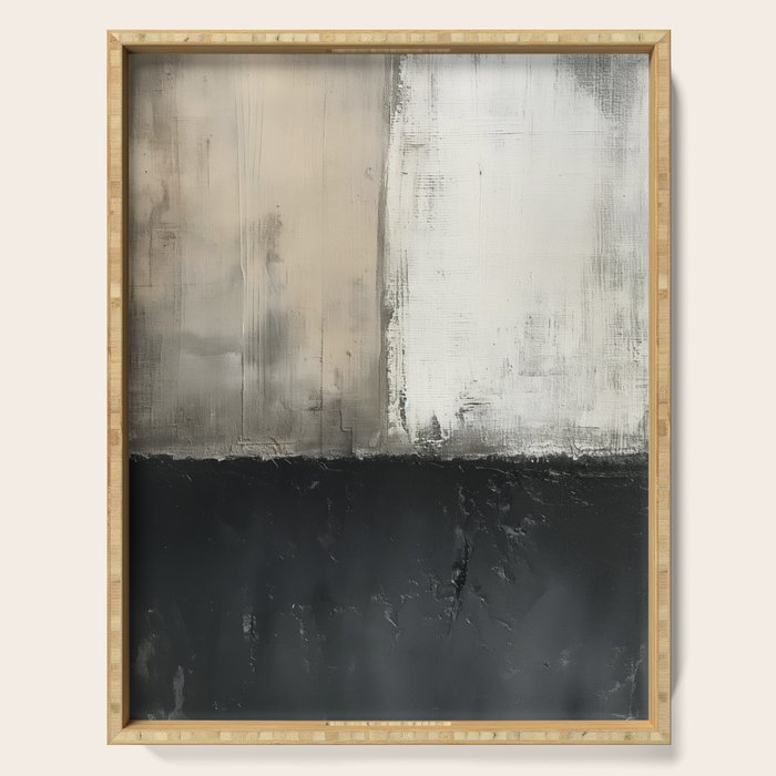 Neutral Abstract III Serving Tray Gallery Image 1