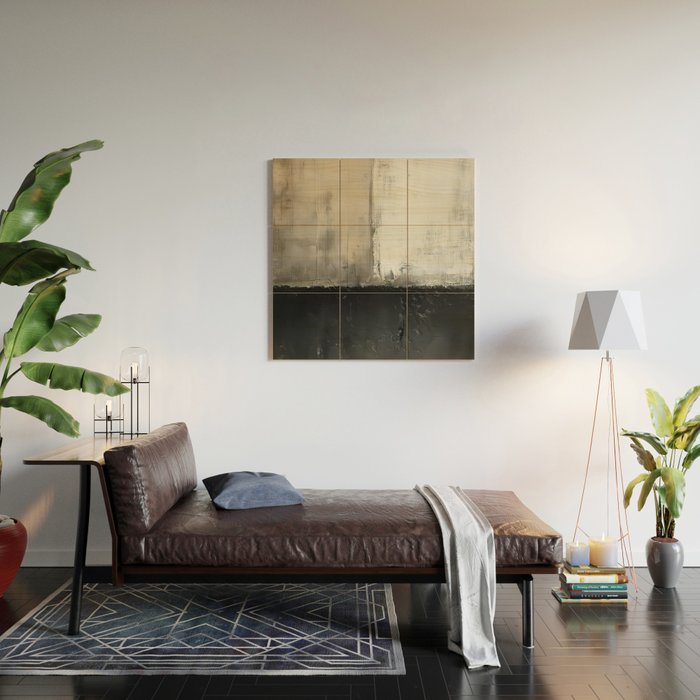 Neutral Abstract III Wood Wall Art Gallery Image 2