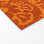 Folk Art Mandala - orange and red Welcome Mat Gallery Image 2