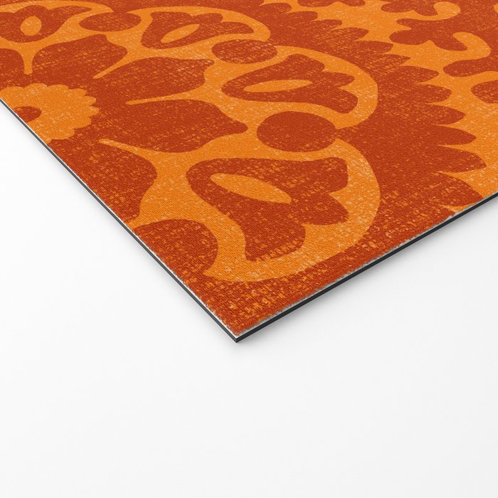 Folk Art Mandala - orange and red Welcome Mat Gallery Image 2