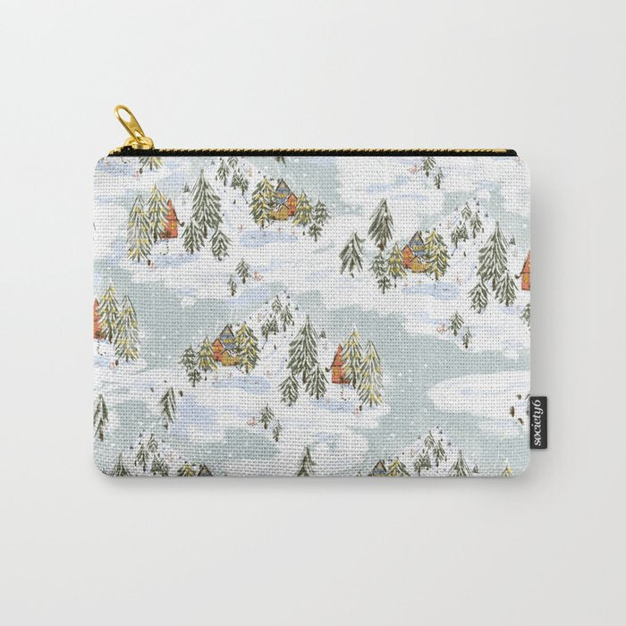Winter wonderland illustration  Carry All Pouch Gallery Image 1