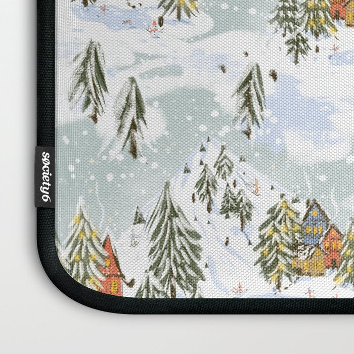 Winter wonderland illustration  Laptop Sleeve Gallery Image 3