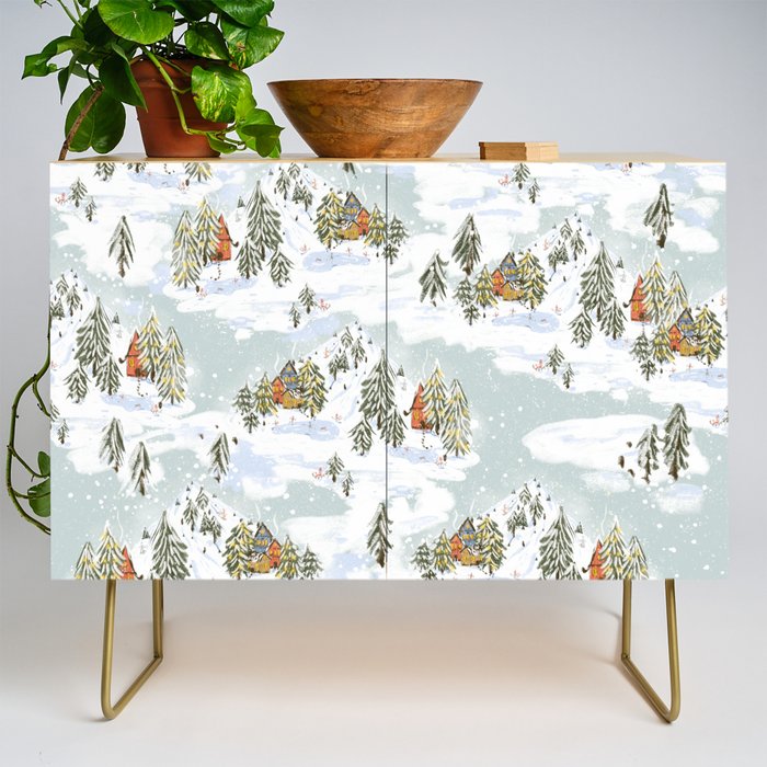 Winter wonderland illustration  Credenza Gallery Image 1