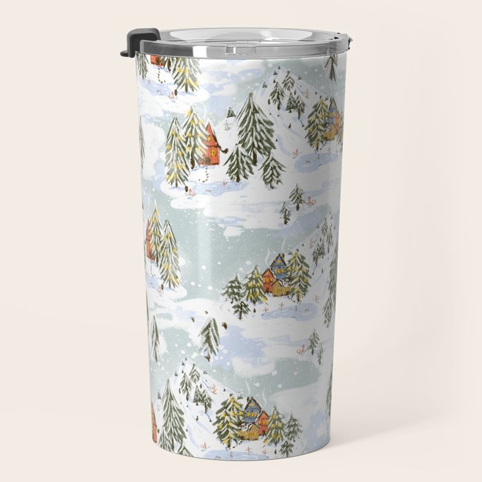Winter wonderland illustration  Travel Mug Gallery Image 3