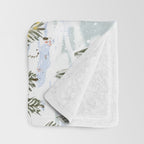 Winter wonderland illustration  Throw Blanket Gallery Image 3
