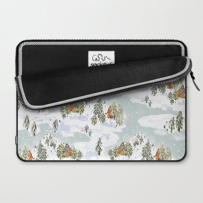Winter wonderland illustration  Laptop Sleeve Gallery Image 2