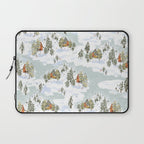 Winter wonderland illustration  Laptop Sleeve Gallery Image 1