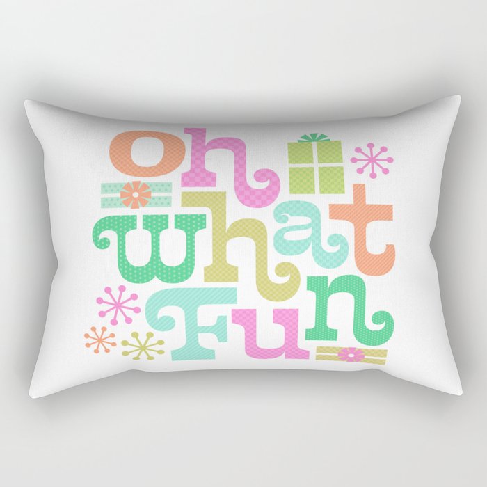Oh What Fun Rectangular Pillow Gallery Image 2