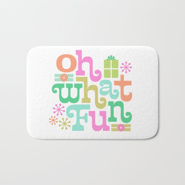Oh What Fun Bath Mat Gallery Image 1
