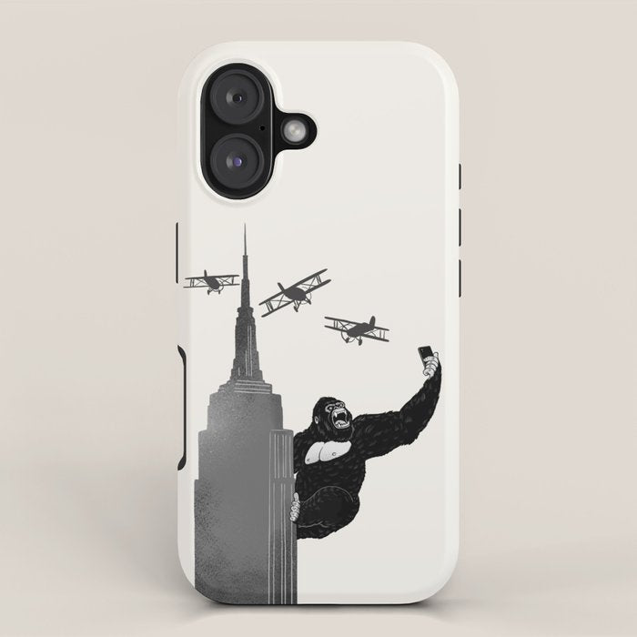 Selfie King Kong iPhone Case Gallery Image 1