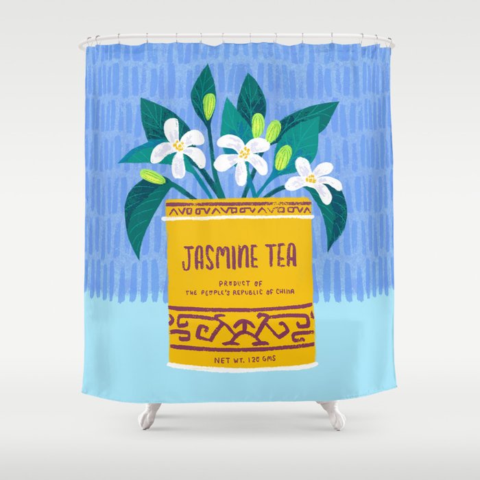 Jasmine Bouquet Florals Shower Curtain Gallery Image 1