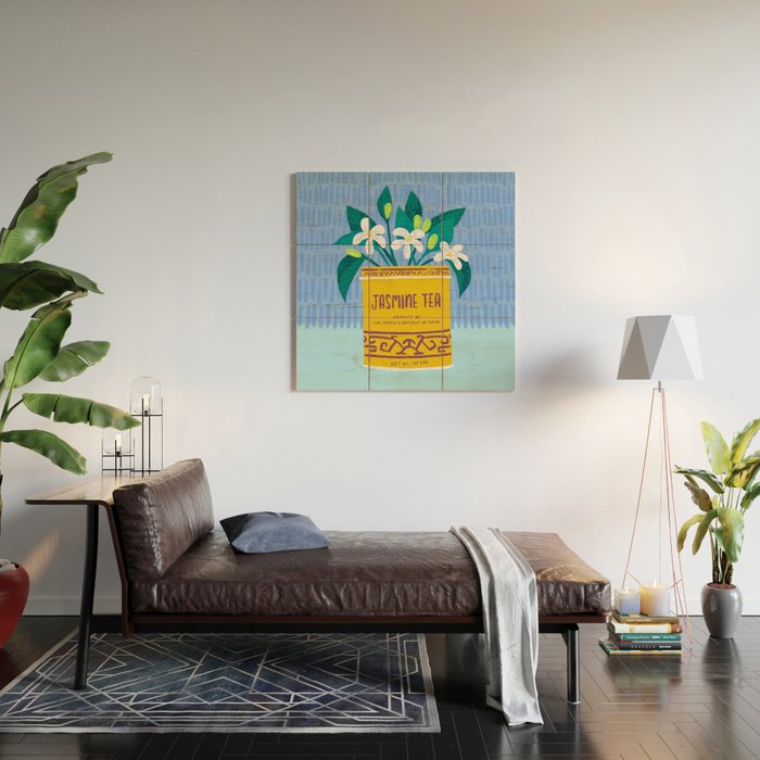 Jasmine Bouquet Florals Wood Wall Art Gallery Image 2
