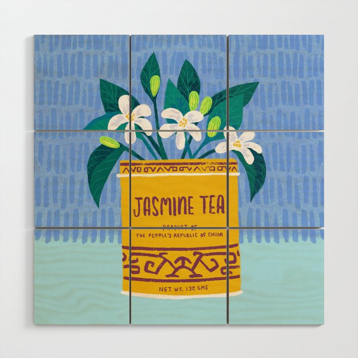 Jasmine Bouquet Florals Wood Wall Art Gallery Image 1