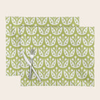 Mid Century Flower Pattern 5 Placemat Gallery Image 1