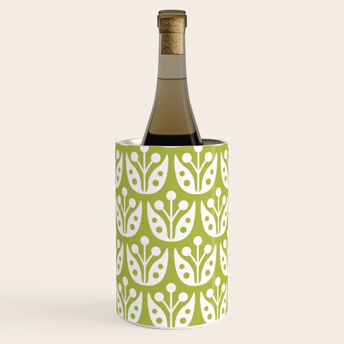 Mid Century Flower Pattern 5 Wine Chiller Gallery Image 1