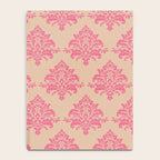 Vintage Pink Damask Pattern Notebook Gallery Image 4