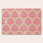 Vintage Pink Damask Pattern Cutting Board Gallery Image 1