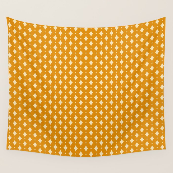 Vintage Stars III Orange Wall Tapestry Gallery Image 4