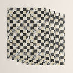 Black Forest check black and white Wrapping Paper Gallery Image 3