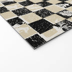 Black Forest check black and white Welcome Mat Gallery Image 2