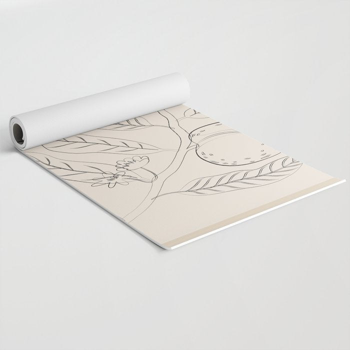 Peaches - Line Art 2 Yoga Mat Gallery Image 2