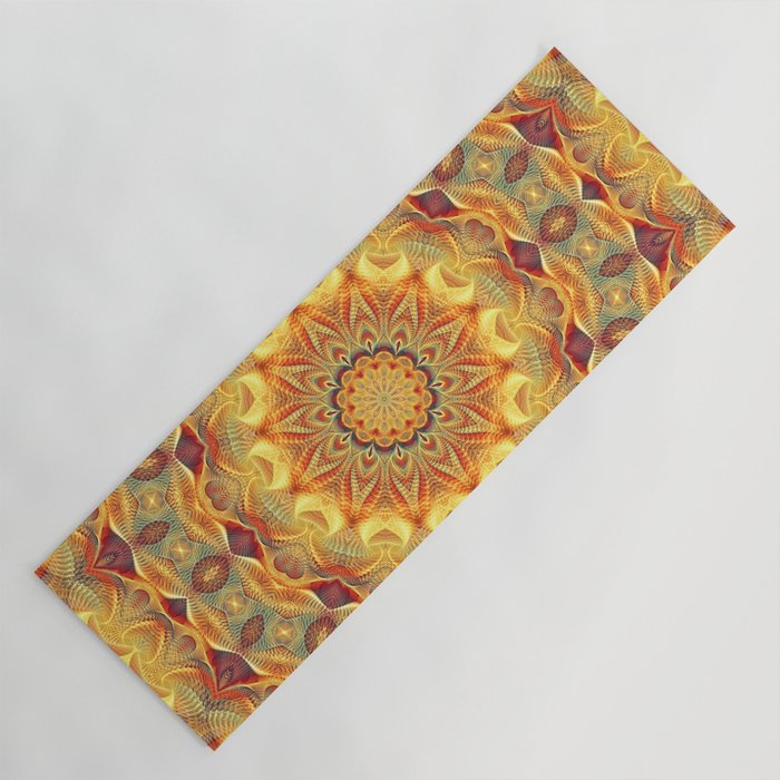 Flower Of Life Mandala (Sun) Yoga Mat Gallery Image 1
