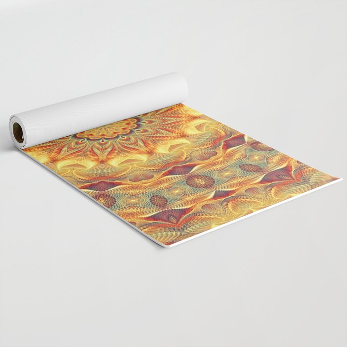 Flower Of Life Mandala (Sun) Yoga Mat Gallery Image 2