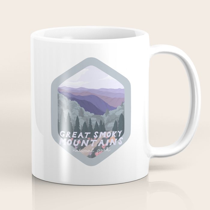 Great Smoky Mountains National Park, National Parks Illustrated, Gatlinburg, Tennessee  Coffee Mug Gallery Image 1