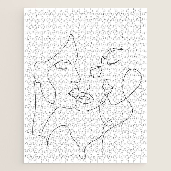 Line Faces 01  Jigsaw Puzzle Gallery Image 1