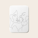 Line Faces 01  Bath Mat Gallery Image 1