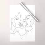 Line Faces 01  Wrapping Paper Gallery Image 1