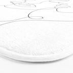Line Faces 01  Bath Mat Gallery Image 3