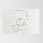 Line Faces 01  Rug Gallery Image 2