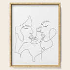 Line Faces 01  Serving Tray Gallery Image 1