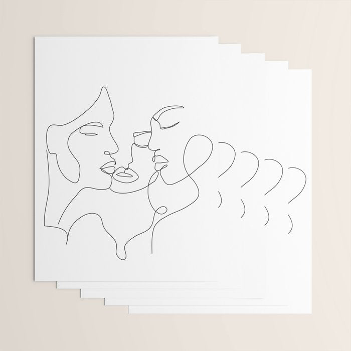 Line Faces 01  Wrapping Paper Gallery Image 3
