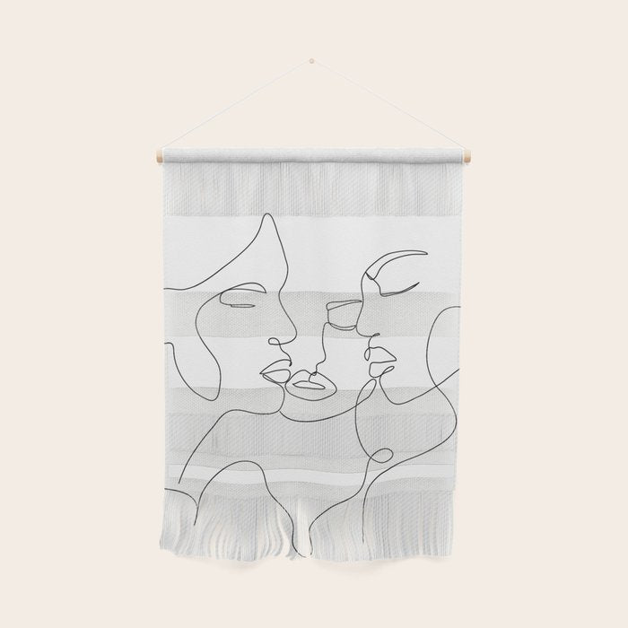 Line Faces 01  Wall Hanging Gallery Image 1