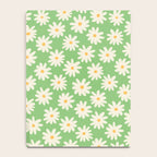 Retro Daisy Flower in Green Notebook Gallery Image 4