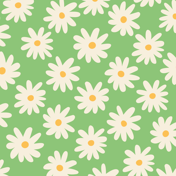 Retro Daisy Flower in Green Coffee Mug Gallery Image 2