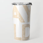 Stay Wild White Gold Quote Travel Mug Gallery Image 2