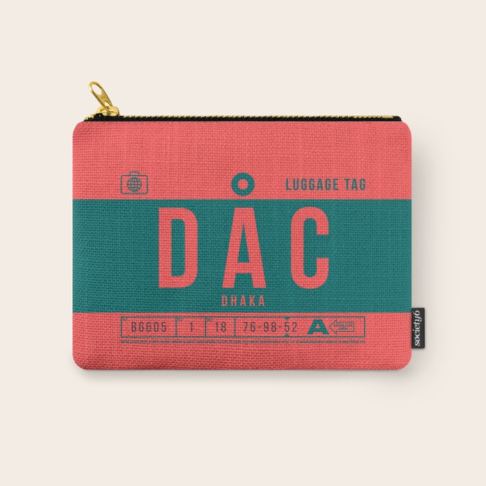 Luggage Tag B - DAC Dhaka Bangladesh Carry All Pouch Gallery Image 1