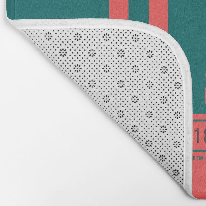 Luggage Tag B - DAC Dhaka Bangladesh Bath Mat Gallery Image 2