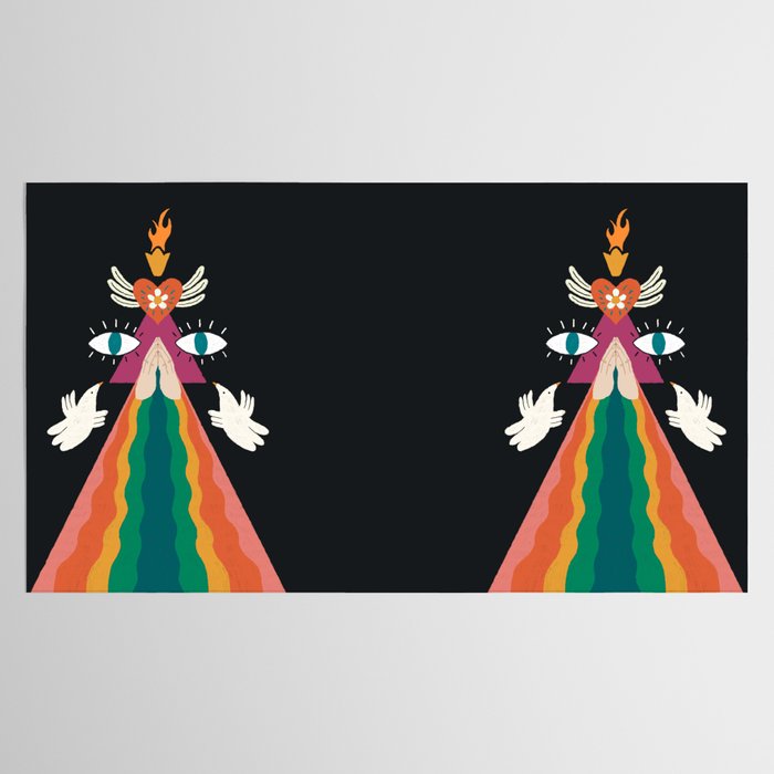 Rainbow Blessings  Tablecloth Gallery Image 2