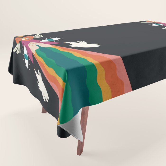 Rainbow Blessings  Tablecloth Gallery Image 1