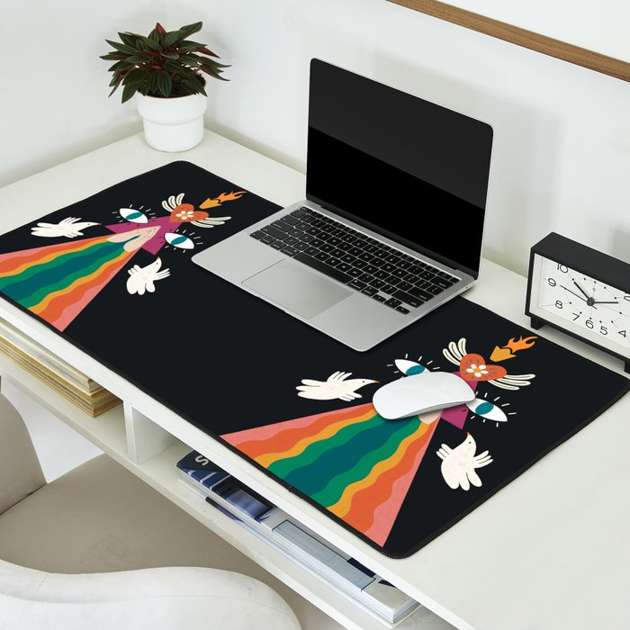 Rainbow Blessings  Desk Mat Gallery Image 2
