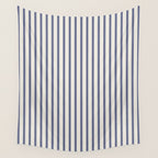 Blue And Cream Striped Wall Tapestry Gallery Image 4