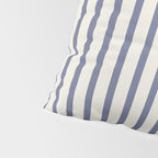 Blue And Cream Striped Pillow Sham Gallery Image 4