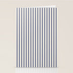 Blue And Cream Striped Stationery Card Gallery Image 2
