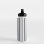 Blue And Cream Striped Water Bottle Gallery Image 3