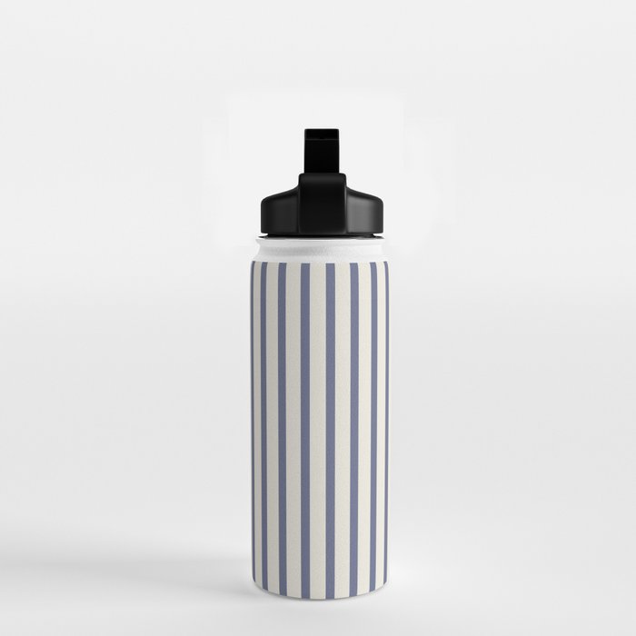 Blue And Cream Striped Water Bottle Gallery Image 2