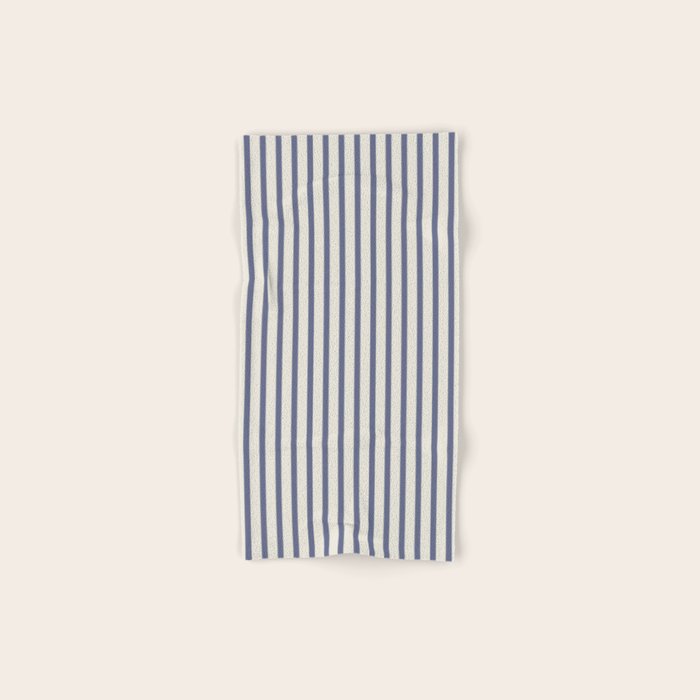 Blue And Cream Striped Bath Towel Gallery Image 1